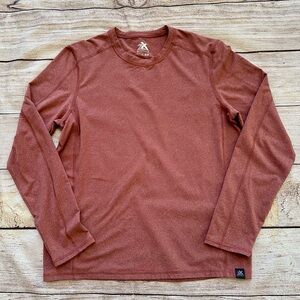 ZeroXposur Brick Red Heathered Long Sleeve T-Shirt Men’s Sz M